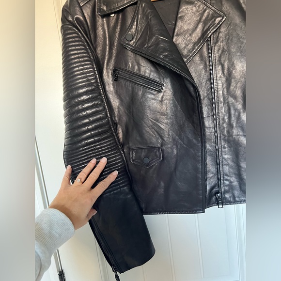 Real leather Moto jacket - Picture 4 of 16